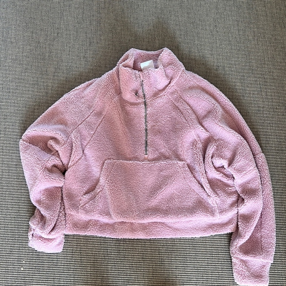 Lululemon Scuba Oversized Fleece funnel neck. XL/XXL. Pink Peony.
